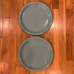 RARE - Crown Corning 11" Dinner Plates - Italy "B-6" - Prego Aqua Teal Turquoise